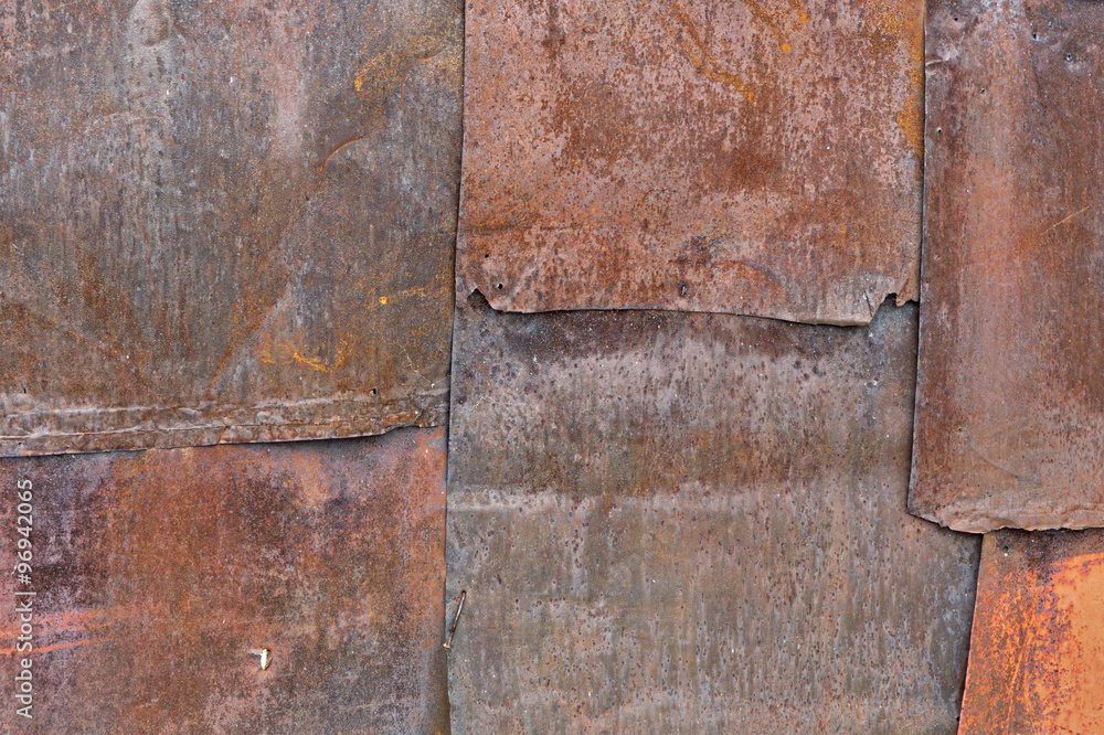 Scratched and spotted rusty metal background. Scratched and spotted rusty metal background.
