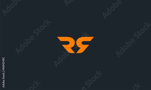 letter r or rr or rs logo type