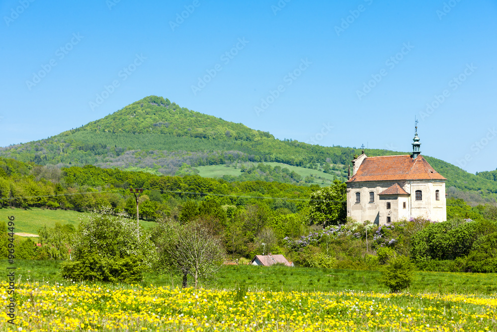 Saint Anthony church in Milesov, Czech Republic