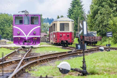 narrow gauge railway, Nova Bystrice, Czech Republic