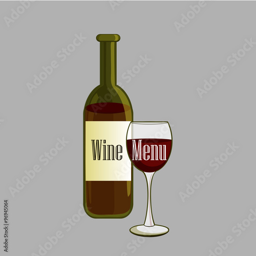 Hand drawn Wine label