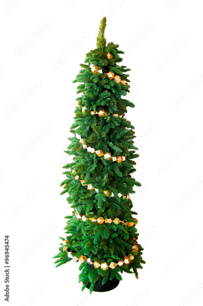 Geomatric decorated christmas tree