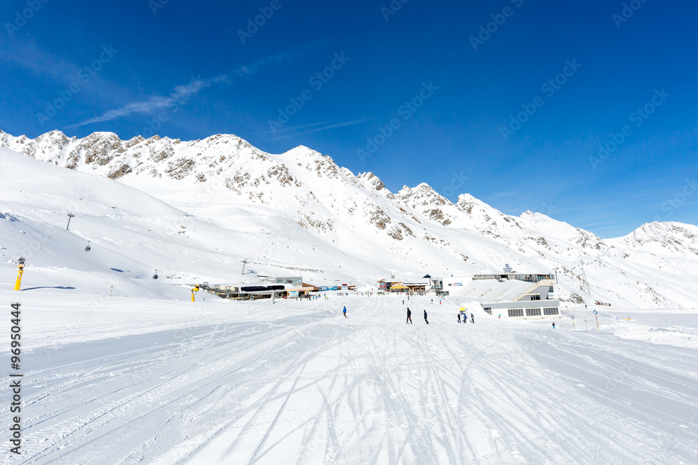 Ski run at Soelden
