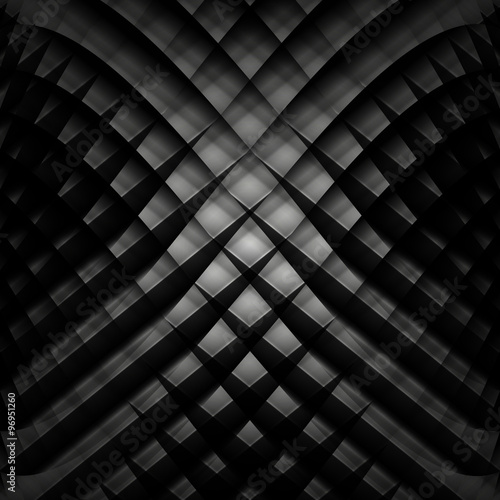 abstract black and white vector geometric background