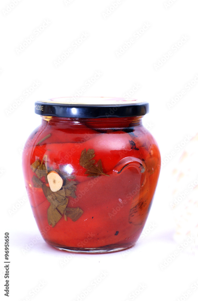 homemade marinated paprika in jars homemade marinated paprika in jars