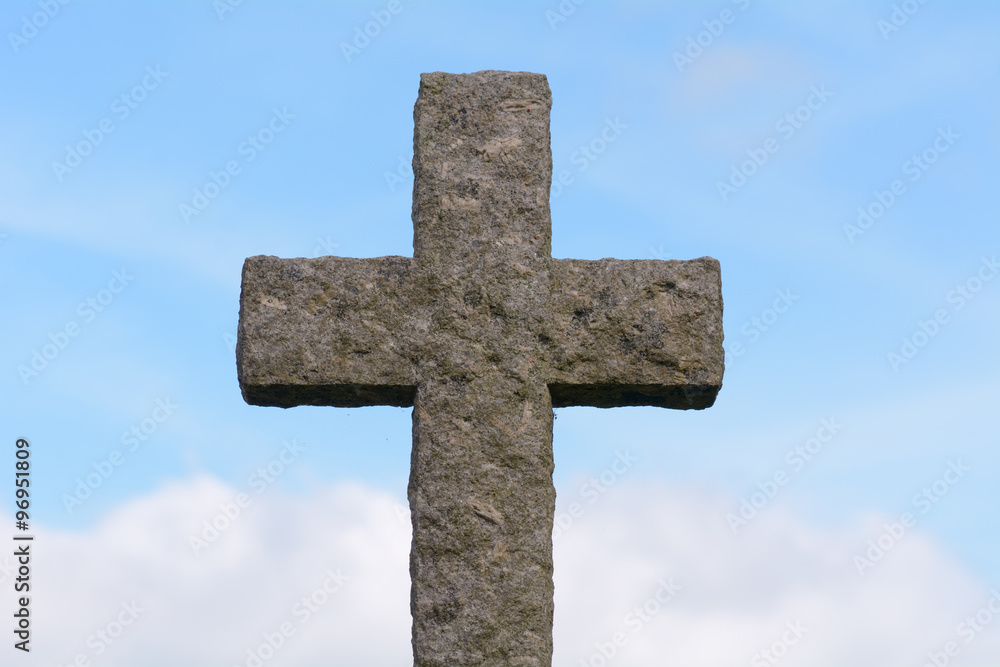 Christian Cross grave stone
