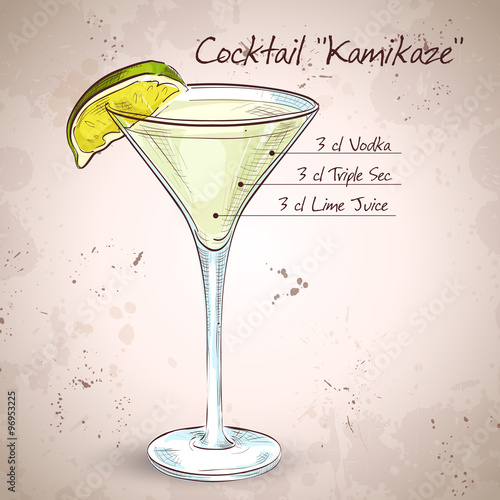 Kamikaze alcohol cocktail