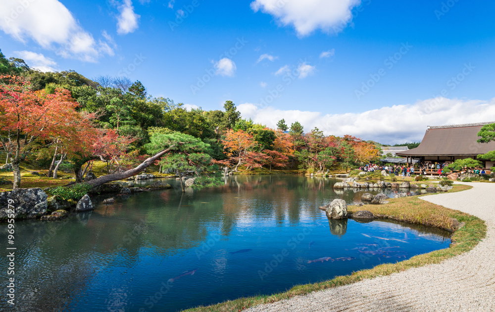 京都　世界遺産　天龍寺　庭園