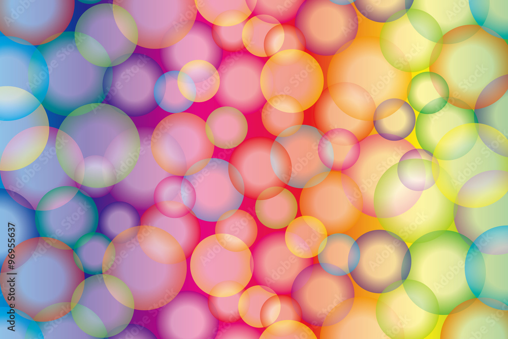 Vecteur Stock Background Wallpaper Vector Illustration Design Free Free Size Charge Free Colorful Color Rainbow Show Business Entertainment Party Image 背景素材壁紙 虹彩 虹色 レインボーカラー 七色 カラフル 円 球 幻想的 夢 ファンタジー にじ