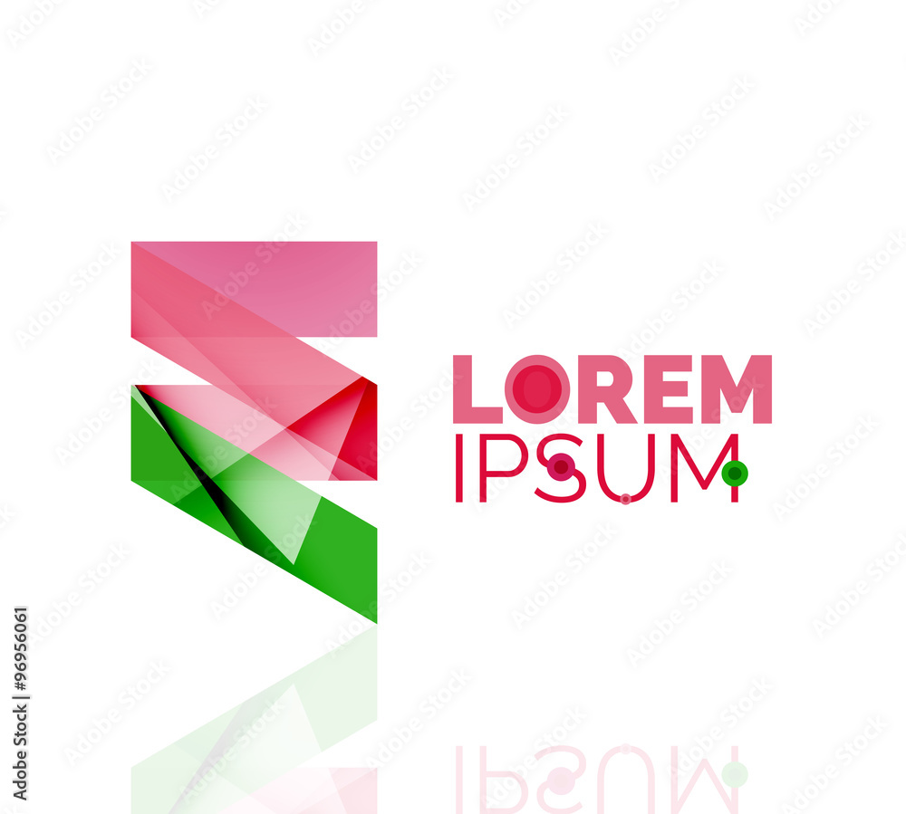 Logo, abstract geometric business icon Logo, abstract geometric business icon