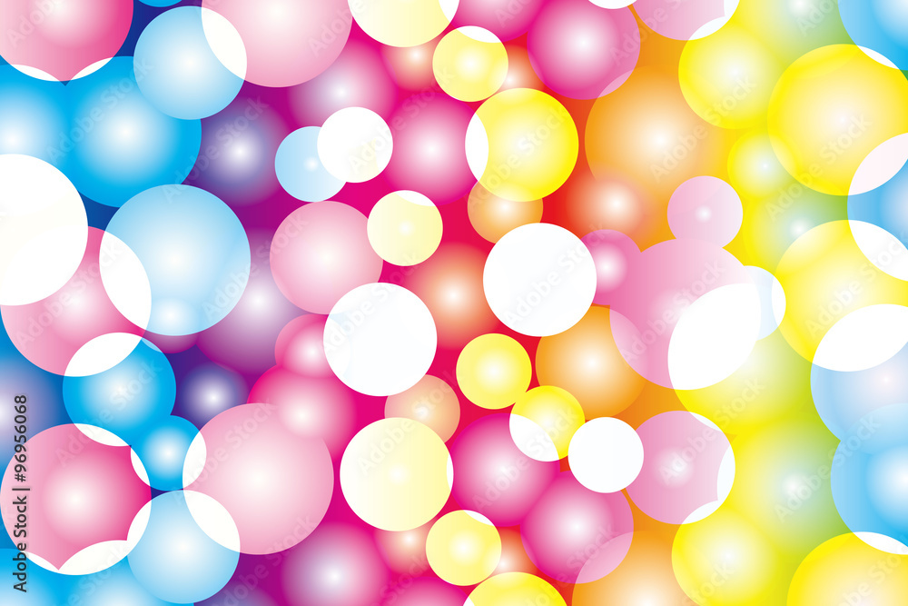 Vecteur Stock Background Wallpaper Vector Illustration Design Free Free Size Charge Free Colorful Color Rainbow Show Business Entertainment Party Image 背景素材壁紙 虹彩 虹色 レインボーカラー 七色 カラフル 円 球 幻想的 夢 ファンタジー にじ