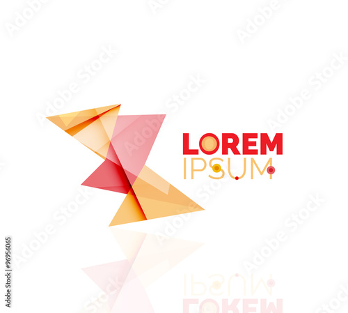 Free Download Logo, abstract geometric business icon - GFXLoad
