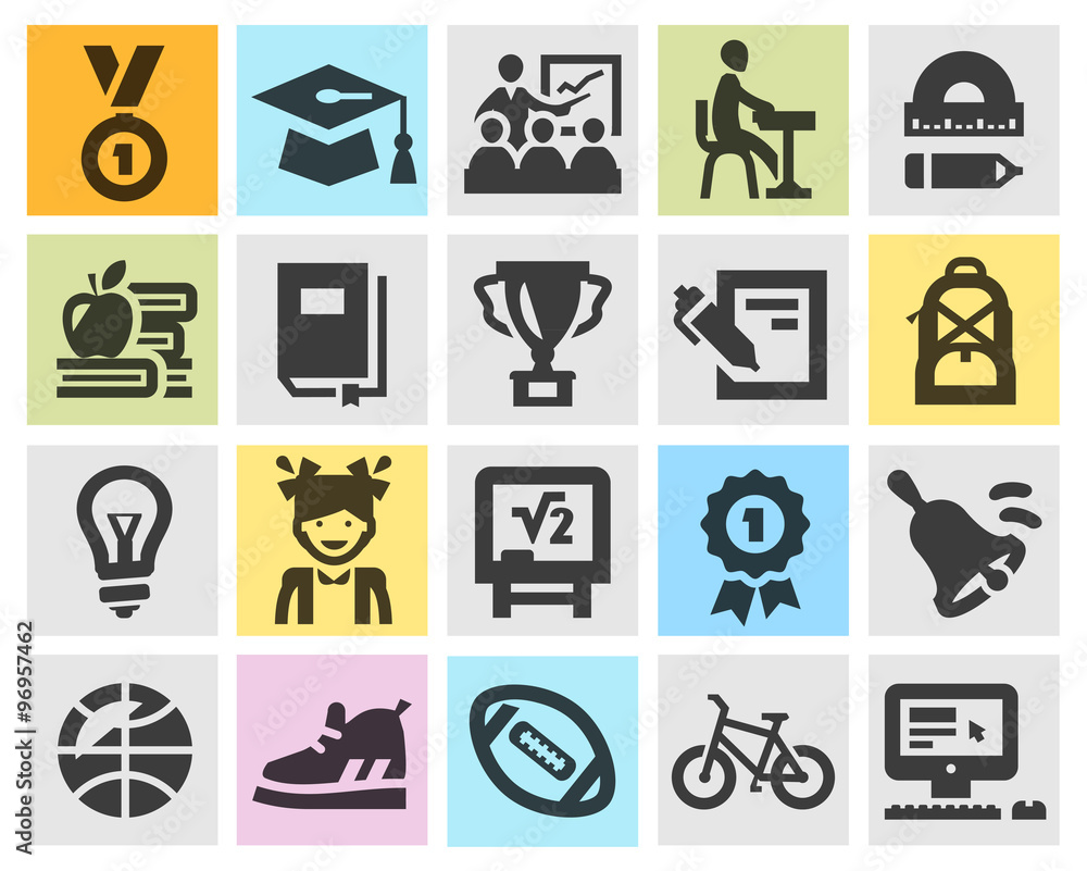 education vector logo design template. school or study icons education vector logo design template. school or study icons