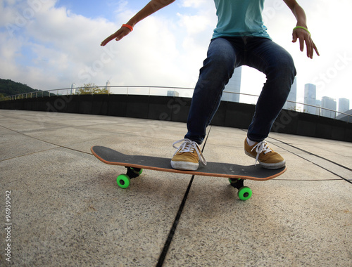 skateboarder skateboarding on city