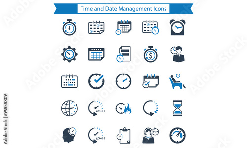 Time and Date Management Icons