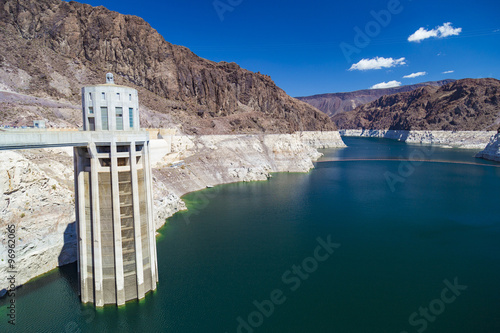 Famous Hoover Dam at Arizona-Nevada border, USA