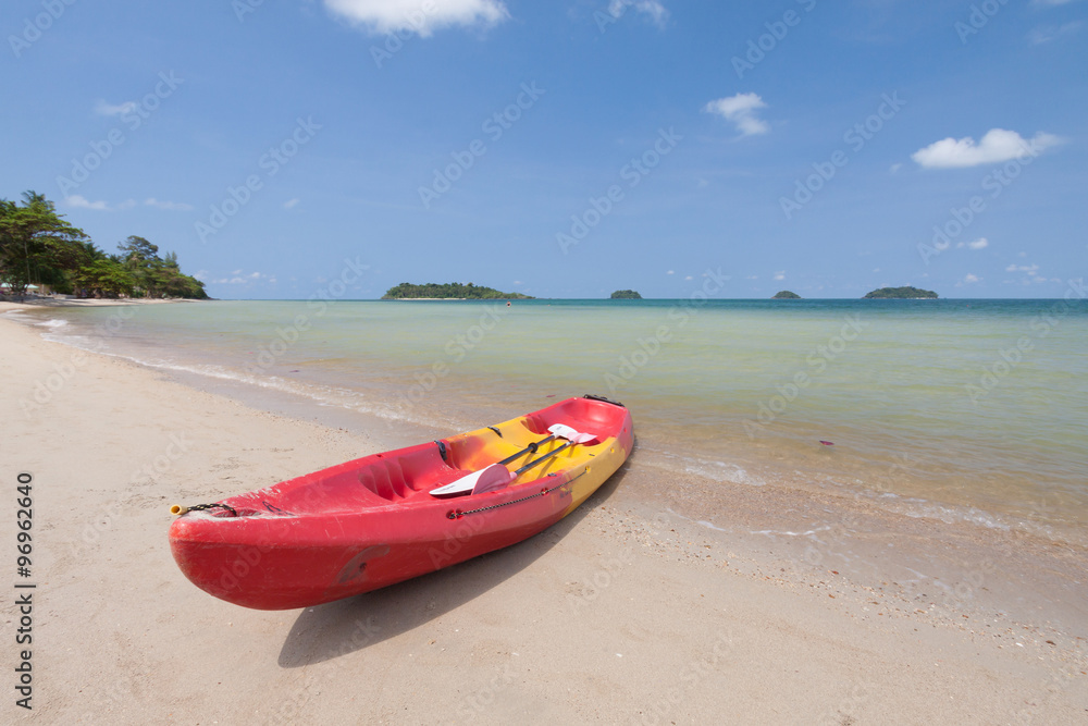 kayak on the beach kayak on the beach