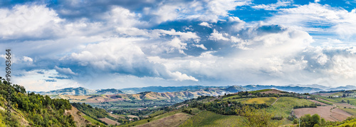 Agriculture and nature in Romagna hills photo