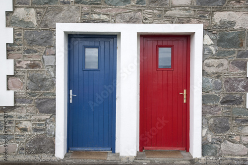 Red and Blue Door