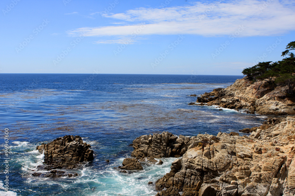 17 Mile Drive is a scenic road through Pebble Beach and Pacific Grove, California, USA