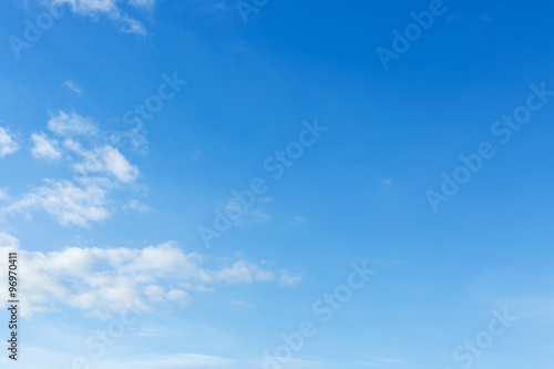 clear blue sky and white cloud