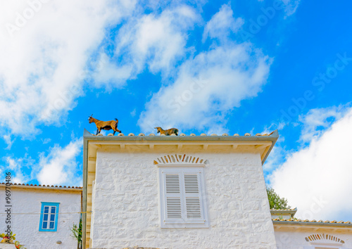 At Hydra island in Greece