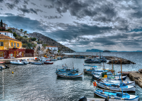 At Hydra island in Greece