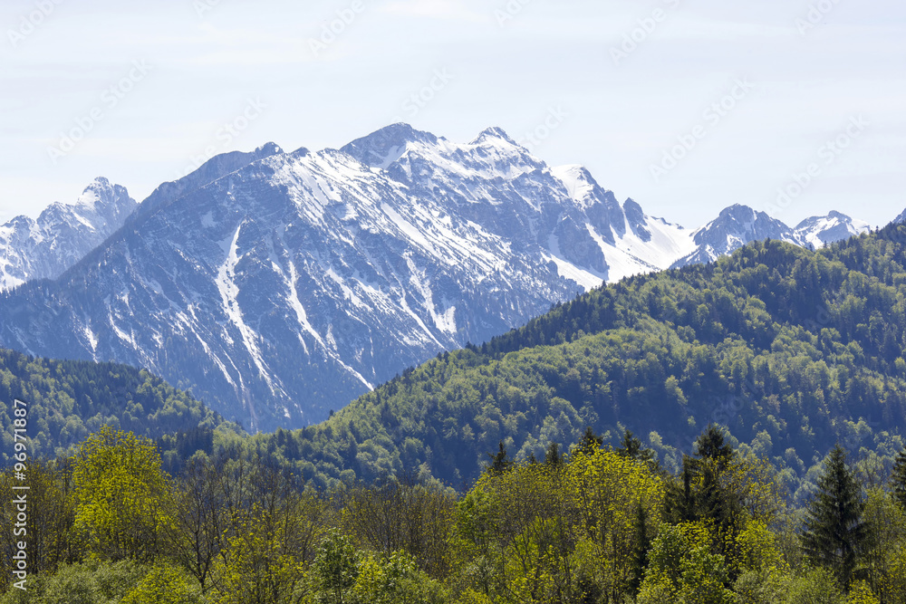 Obraz premium lovely panorama in the alps in Germany
