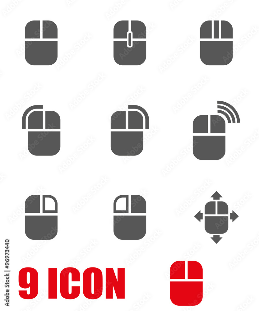 Vector grey computer mouse icon set. Computer Mouse Icon Object, Computer Mouse Icon Picture, Computer Mouse Icon Image - stock vector Vector grey computer mouse icon set. Computer Mouse Icon Object, Computer Mouse Icon Picture, Computer Mouse Icon Image - stock vector