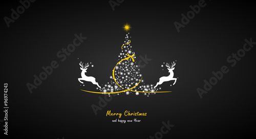 Weihnachtsbaum Sterne Hirsche