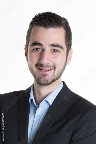 Portrait of a handsome casual businessman smiling