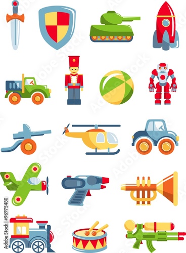 Set of toys for boys