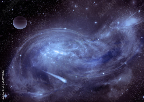 Wallpaper Mural galaxy in a free space Torontodigital.ca