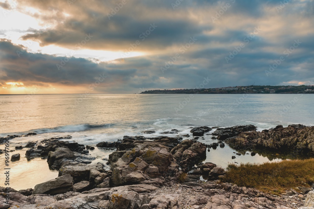 Рассвет на море