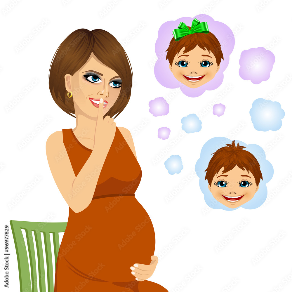 woman wondering about the gender of her future baby woman wondering about the gender of her future baby