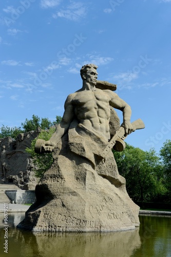 Sculpture "Fight to the death" of the Mamaev Kurgan in Volgograd.