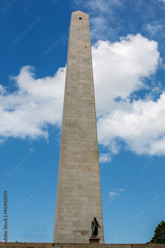 Bunker Hill Monument on the Freedom Trail Boston Massachusetts USA