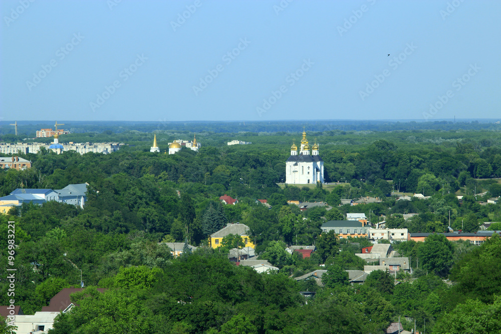 Panorama of Chernihiv town from above Panorama of Chernihiv town from above