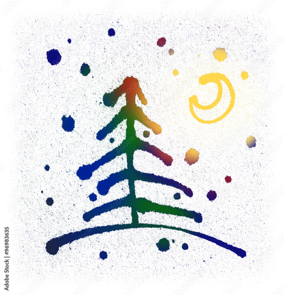 Fototapeta premium newyear night scene