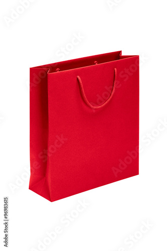 red paper bag