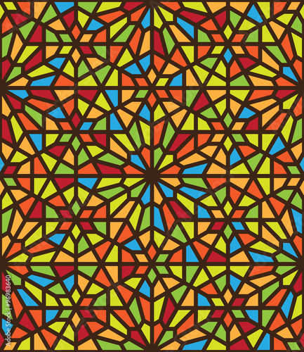 Vector abstract geometric ethnic ornament © sanyal