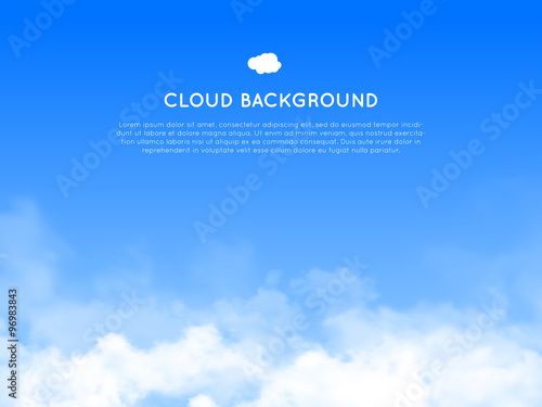 Cloud realistic background