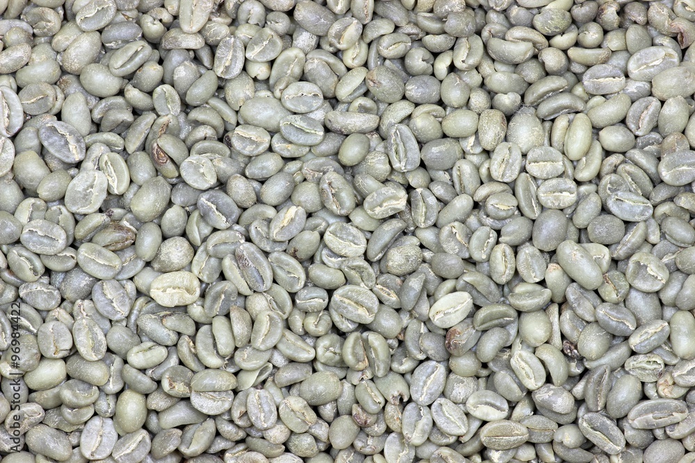 ungeröstete Kaffeebohnen als Hintergrundbild ungeröstete Kaffeebohnen als Hintergrundbild