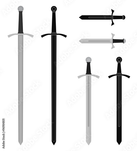 Medieval sword set