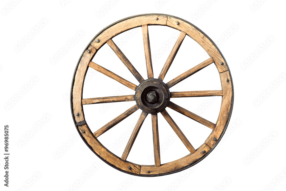 old wooden wheel