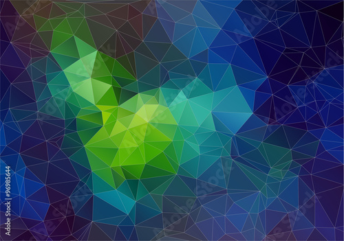 space abstract polygonal background