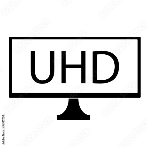 TV UHD schwarz