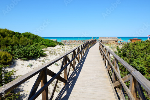 The way to a beach  Mallorca  Spain