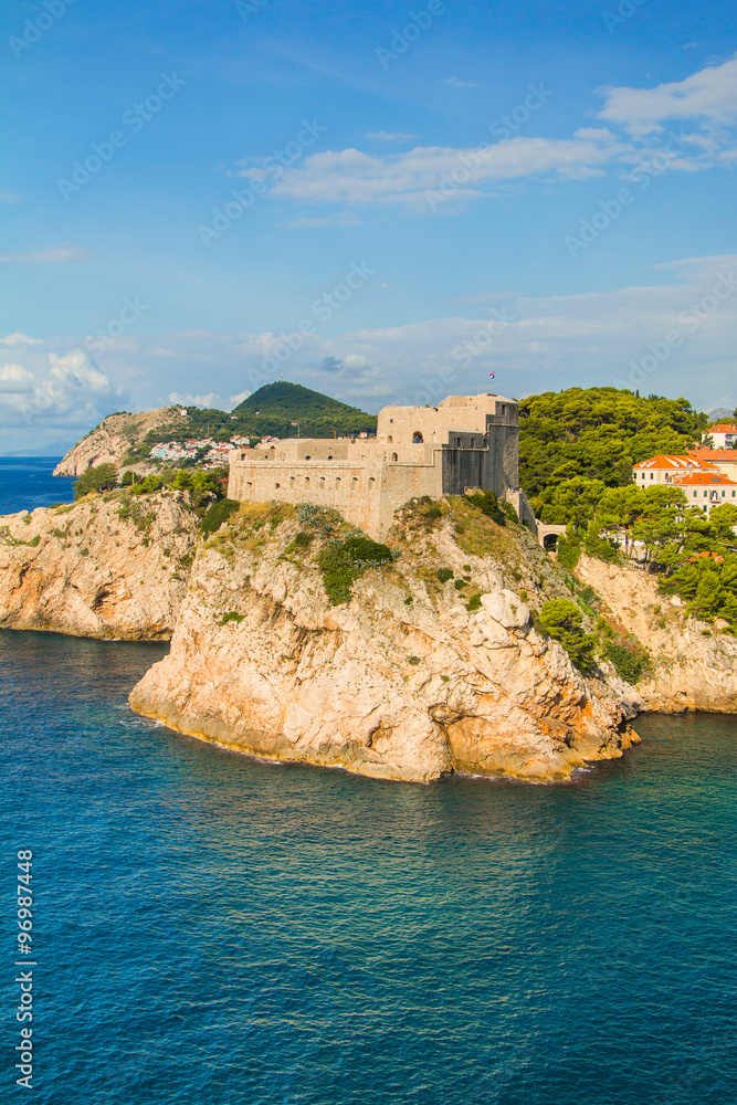Fort Lovrjenac (St. Lawrence) in Dubrovnik, Croatia, Adriatic coast