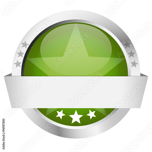 template button with banner